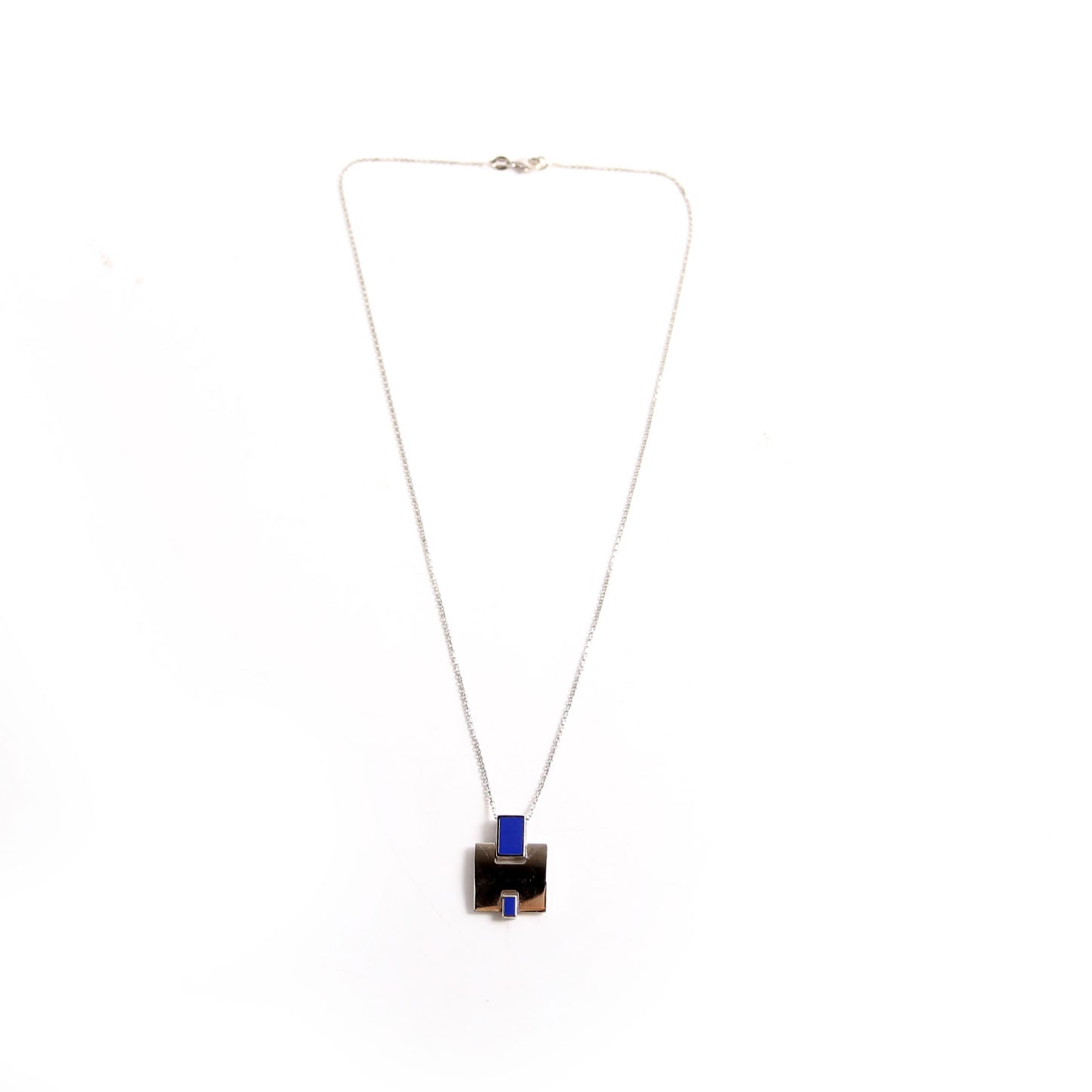 Hermes Palladium Eileen Pendant Necklace