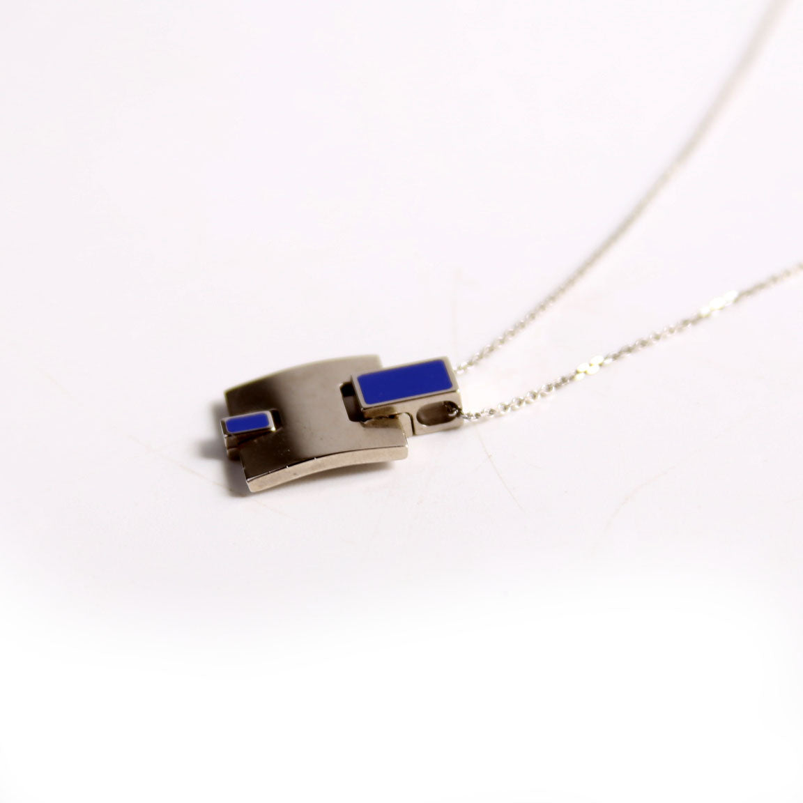 Hermes Palladium Eileen Pendant Necklace
