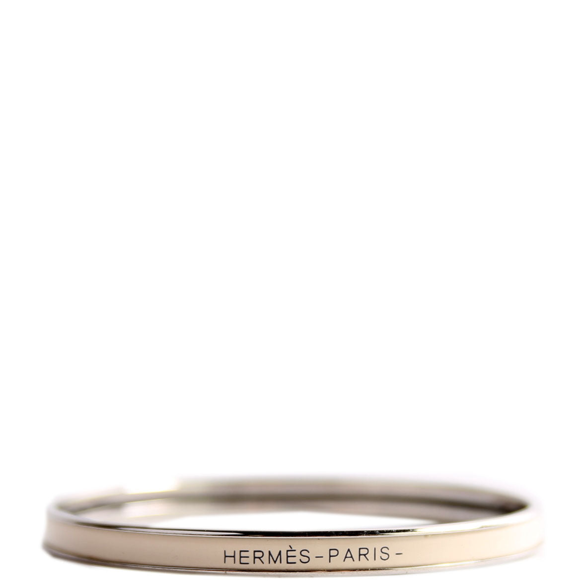 Uni Bangle Narrow Cream/Silver