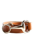 295338 Horsebit Leather Size Belt Size 85/34 Brown