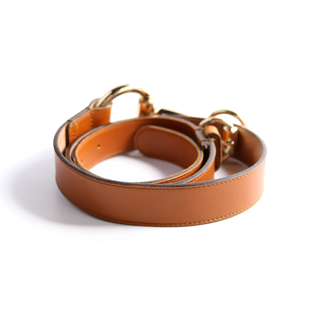 295338 Horsebit Leather Size Belt Size 85/34 Brown