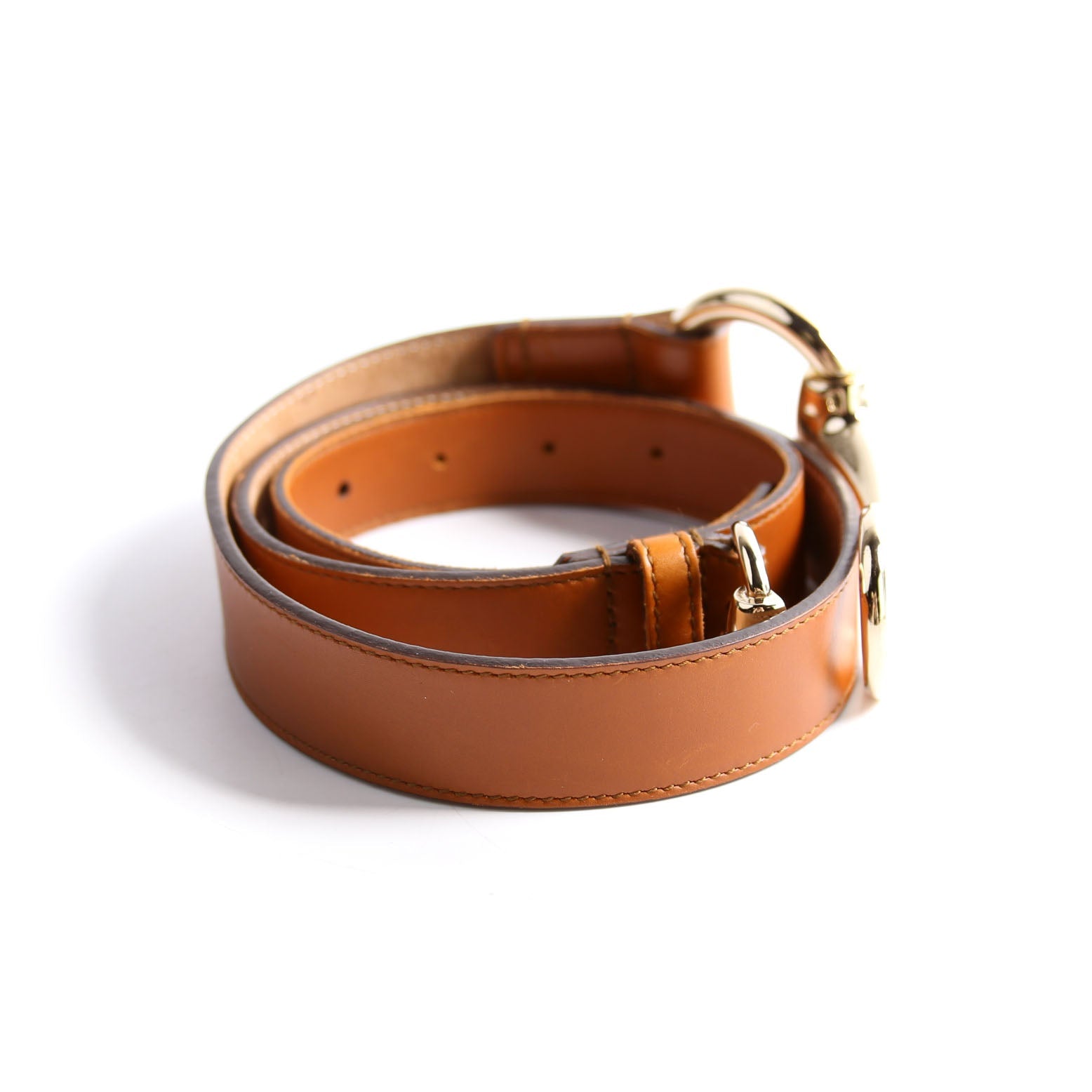 295338 Horsebit Leather Size Belt Size 85/34 Brown