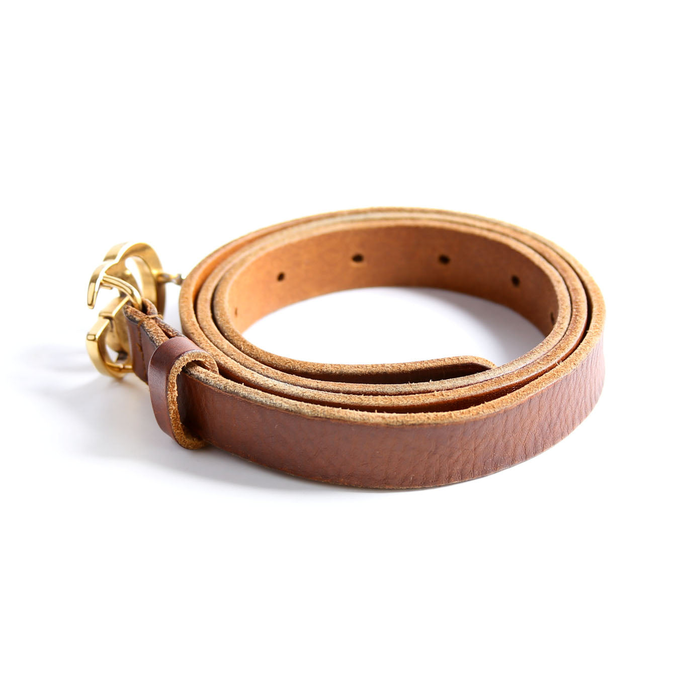 409417 GG Marmont Thin Belt Size 90/36 Brown