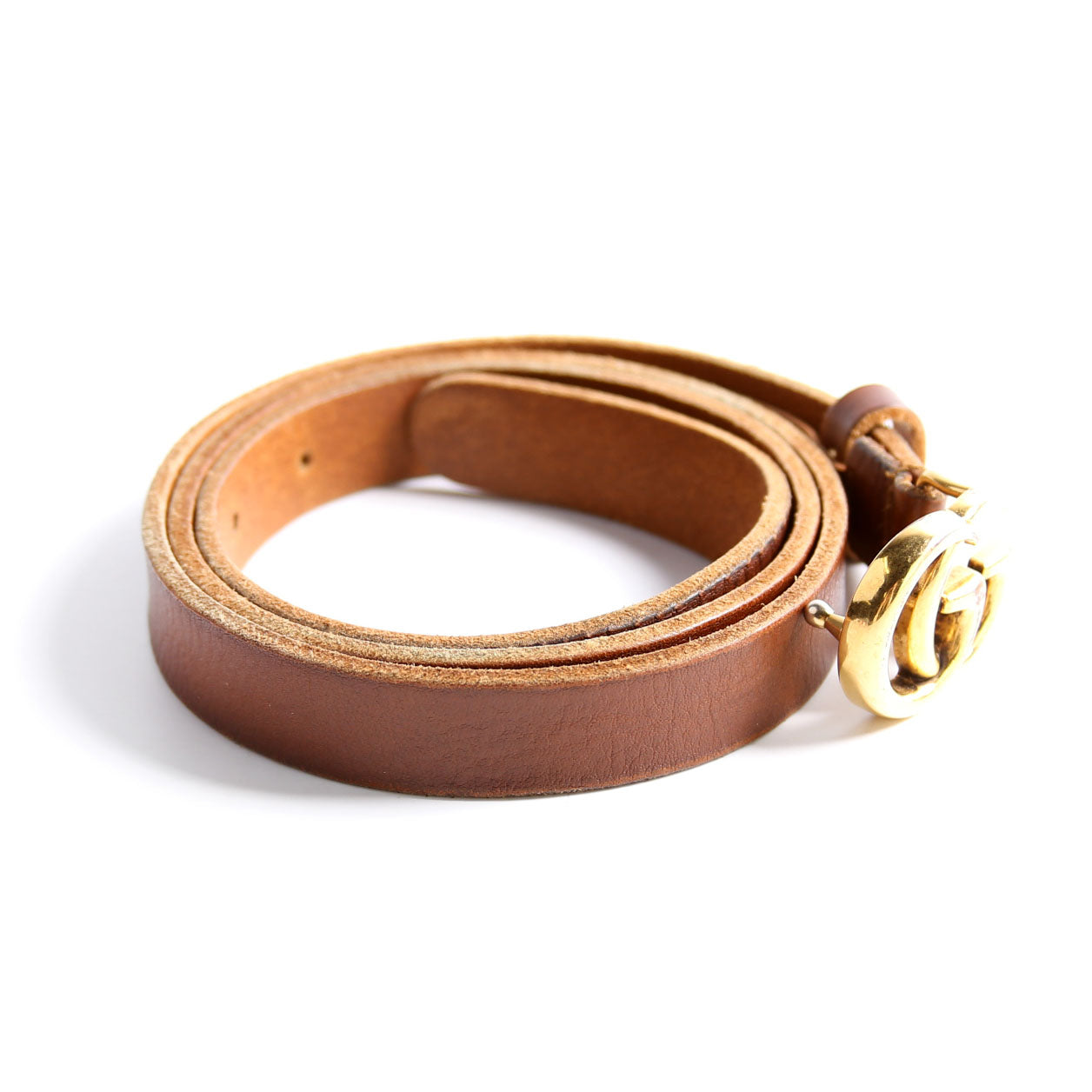 409417 GG Marmont Thin Belt Size 90/36 Brown