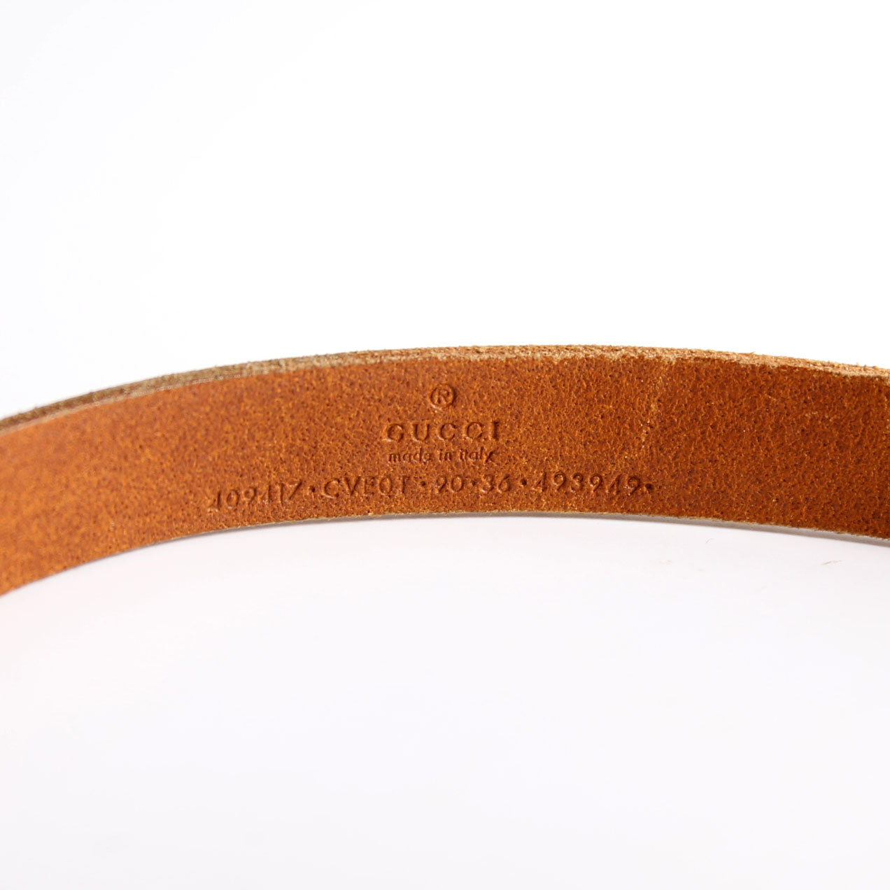 409417 GG Marmont Thin Belt Size 90/36 Brown