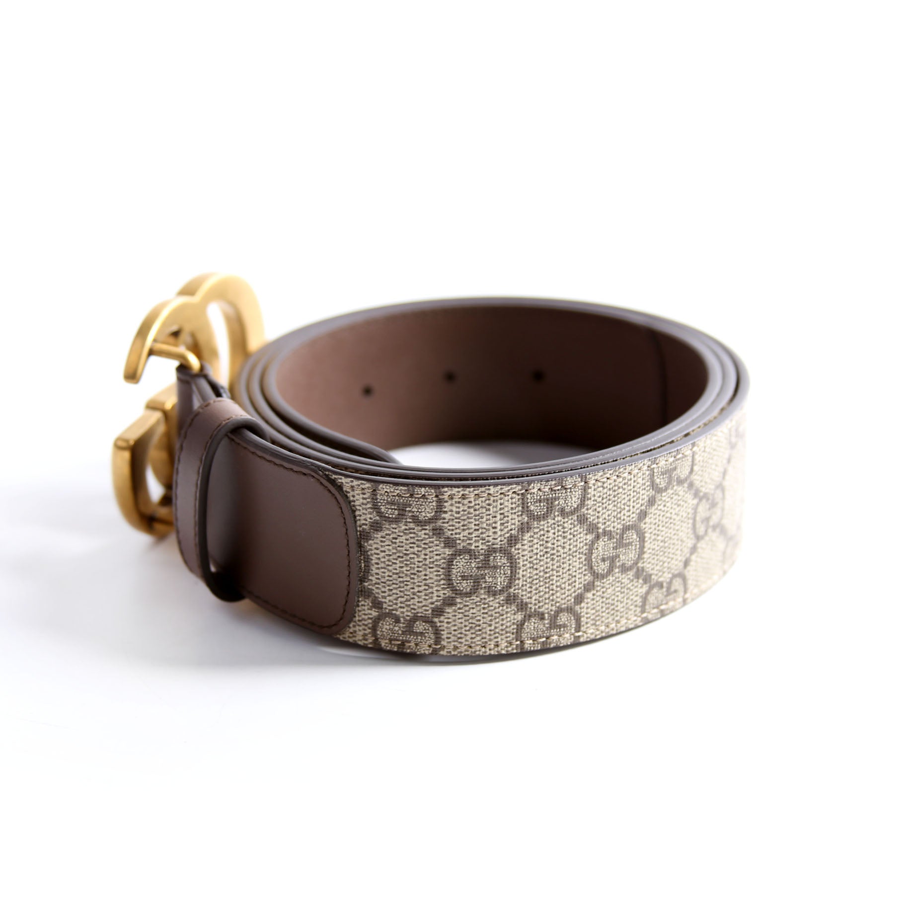 Gucci 400593 Marmont GG Supreme Belt Size 110/44 Brown