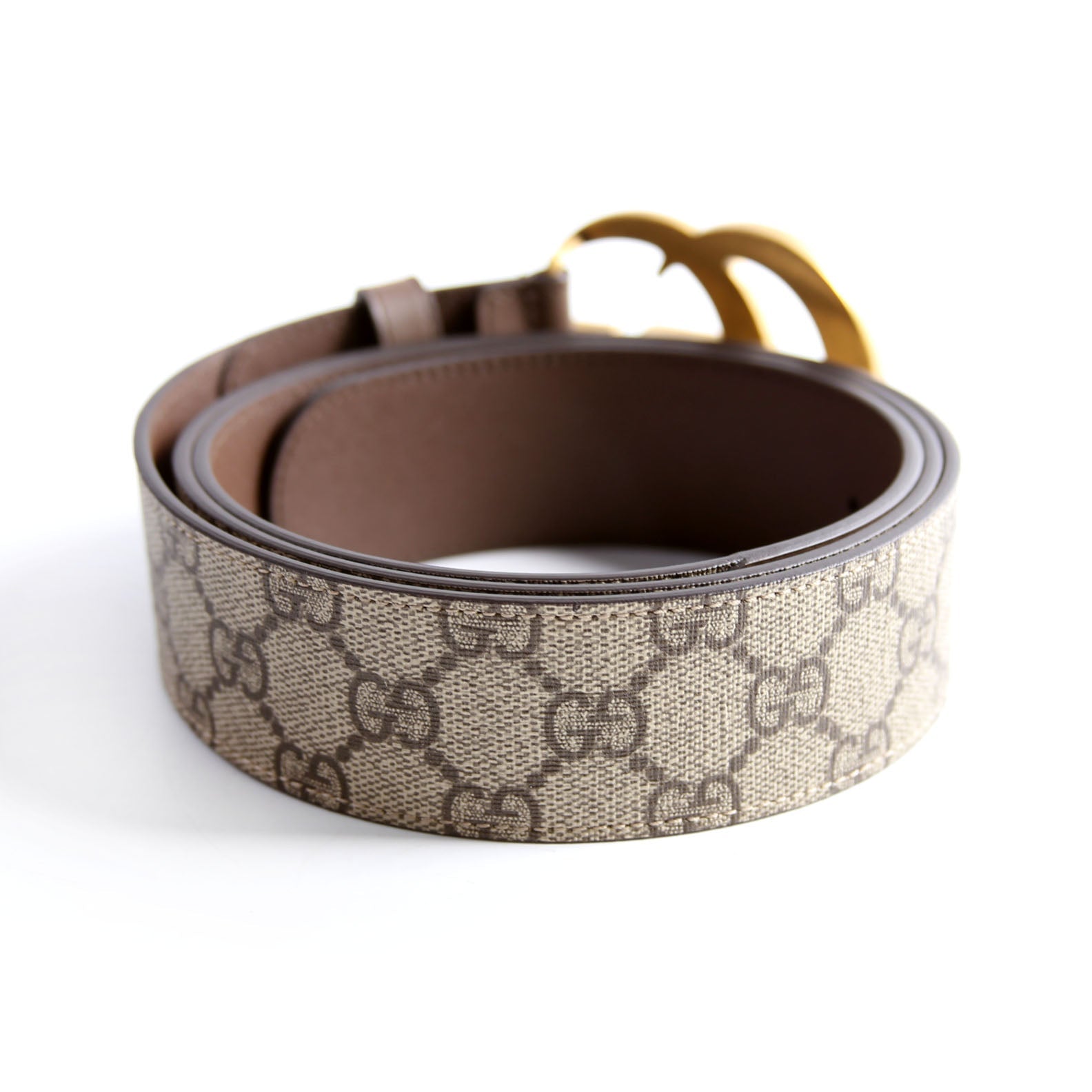 Gucci 400593 Marmont GG Supreme Belt Size 110/44 Brown