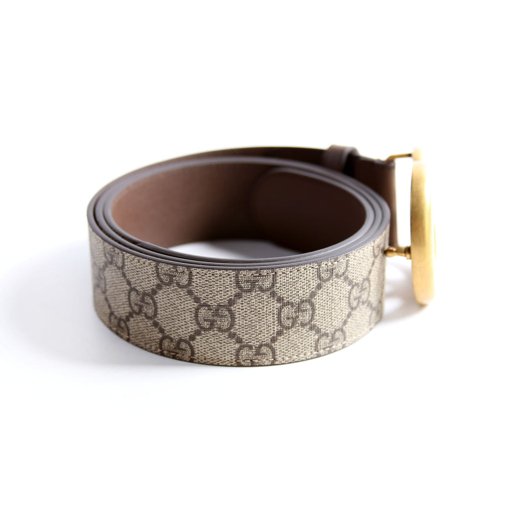 Gucci 400593 Marmont GG Supreme Belt Size 110/44 Brown
