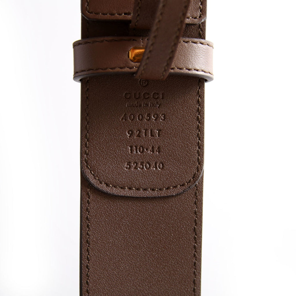 Gucci 400593 Marmont GG Supreme Belt Size 110/44 Brown