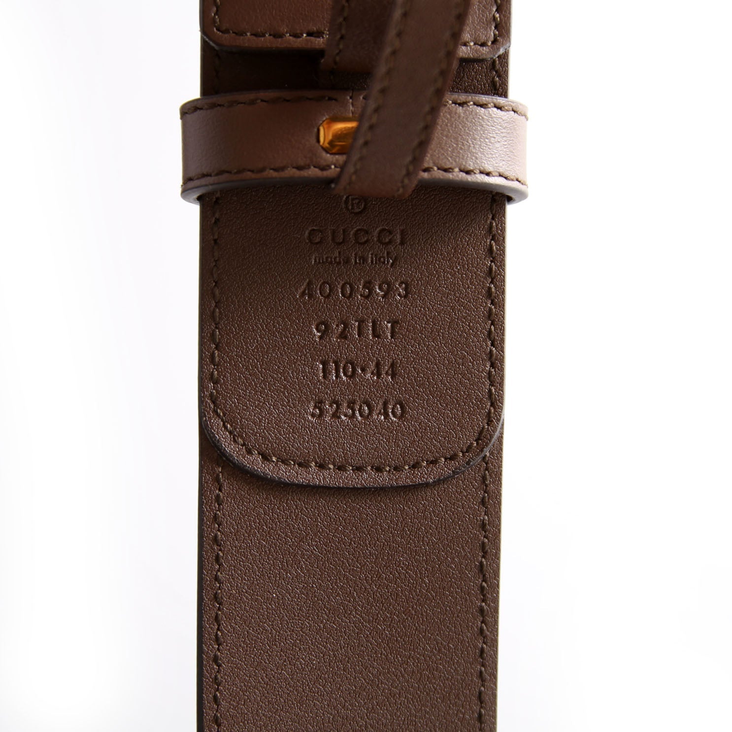 Gucci 400593 Marmont GG Supreme Belt Size 110/44 Brown