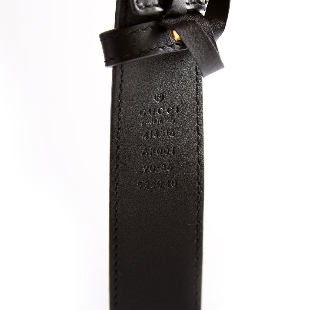 414516 GG Marmont Belt Size 90/36 Black