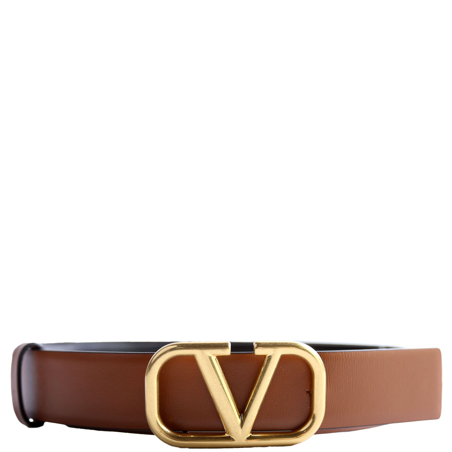 Reversible V Logo Signature 30MM Belt Size 80/32 Brown/Black