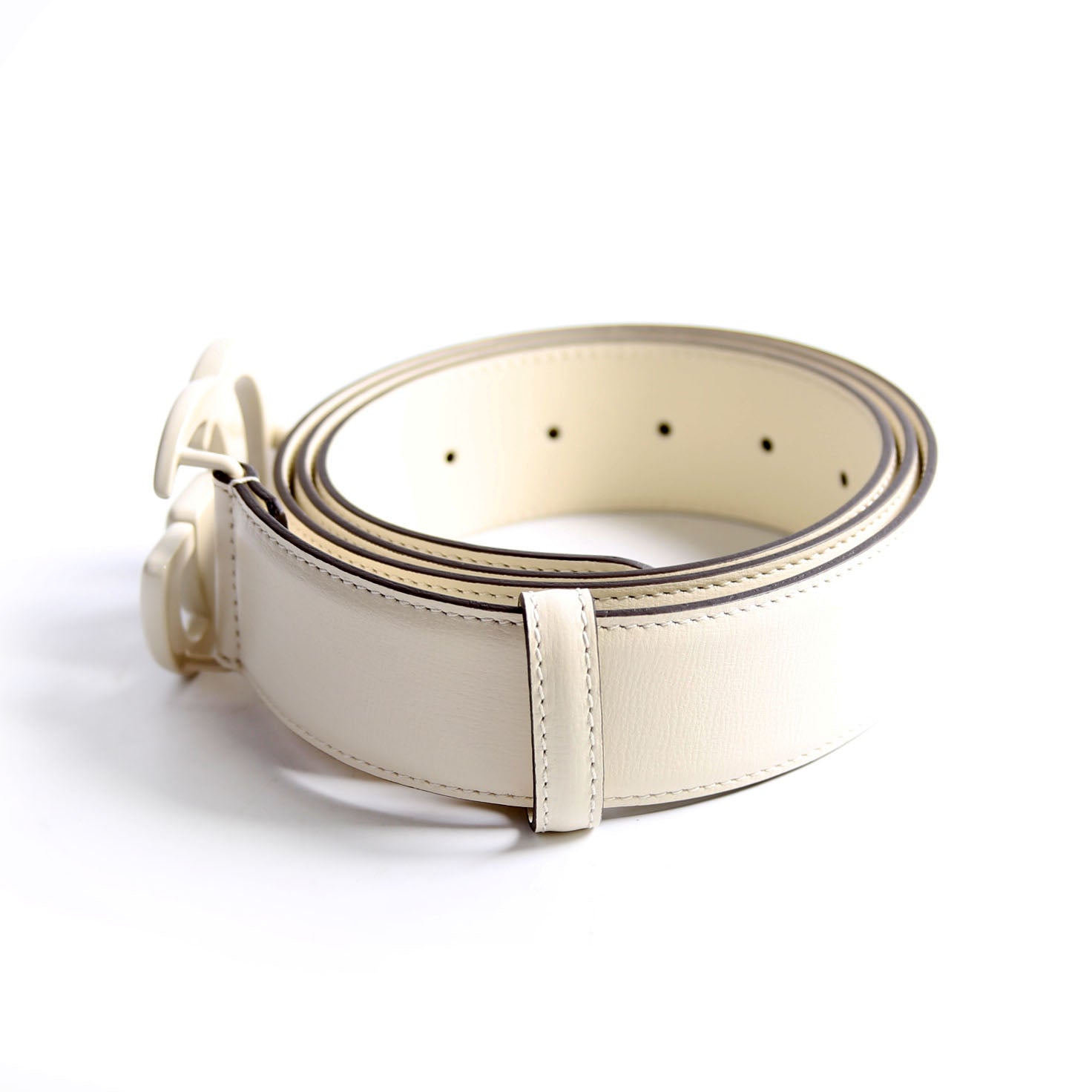 400593 Monochrome Marmont GG Belt Size 110/44 Ivory