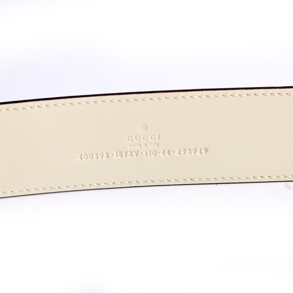 400593 Monochrome Marmont GG Belt Size 110/44 Ivory