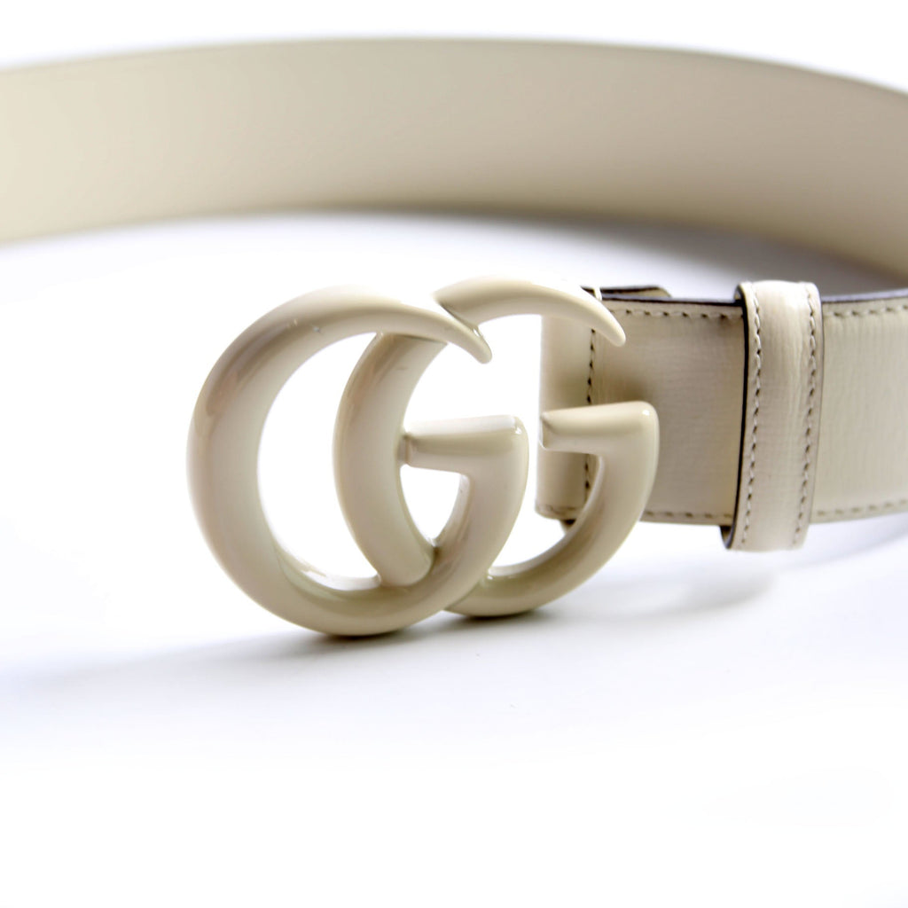 400593 Monochrome Marmont GG Belt Size 100/40 Ivory