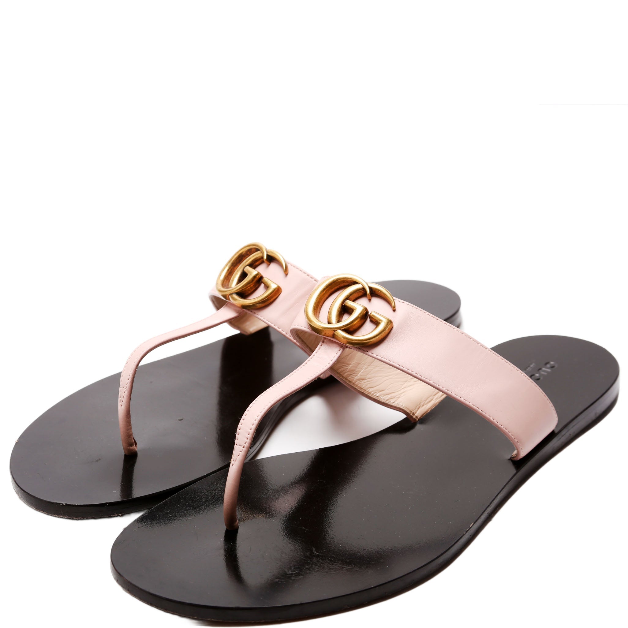 Marmont T Strap Sandals Size 41 Blush