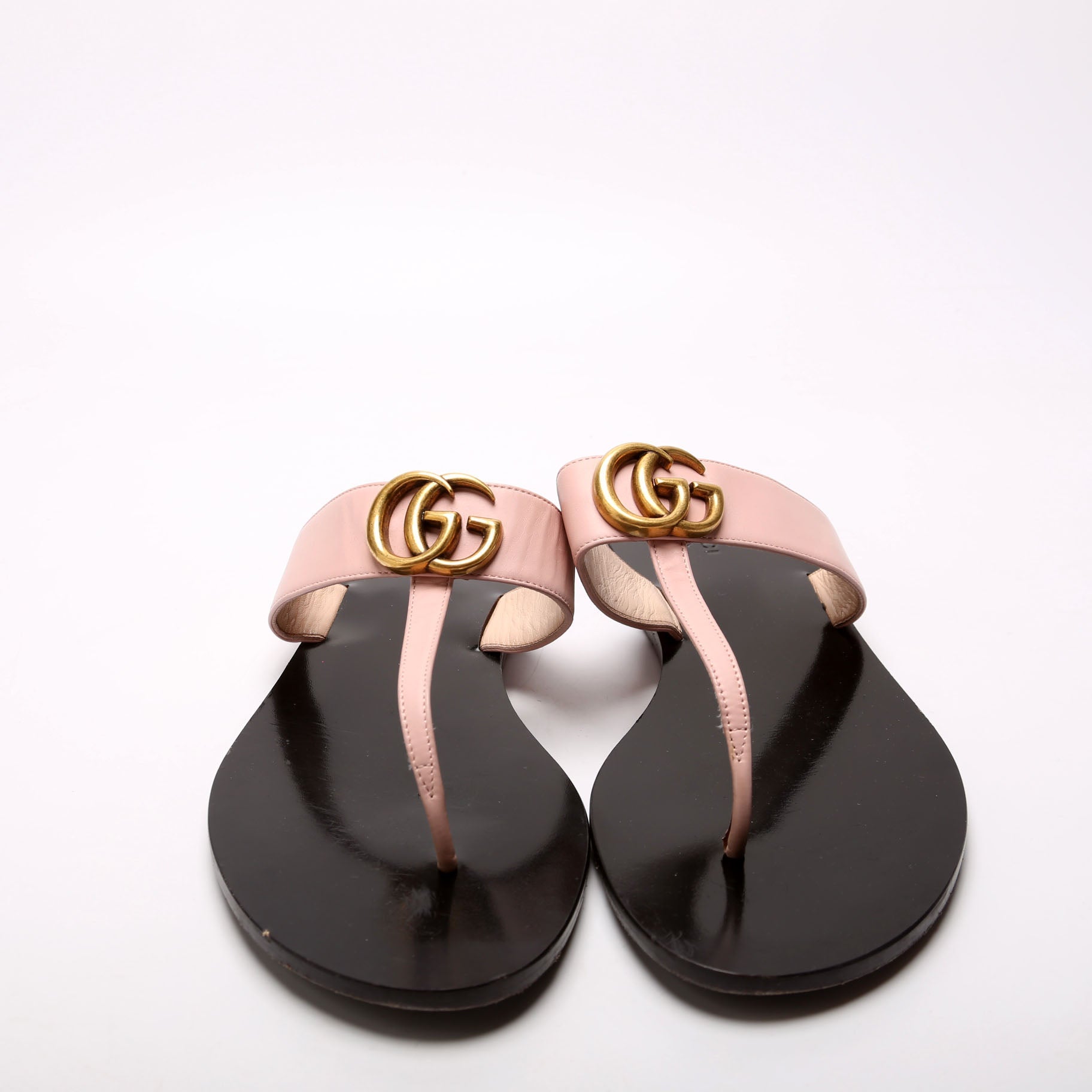 Marmont T Strap Sandals Size 41 Blush