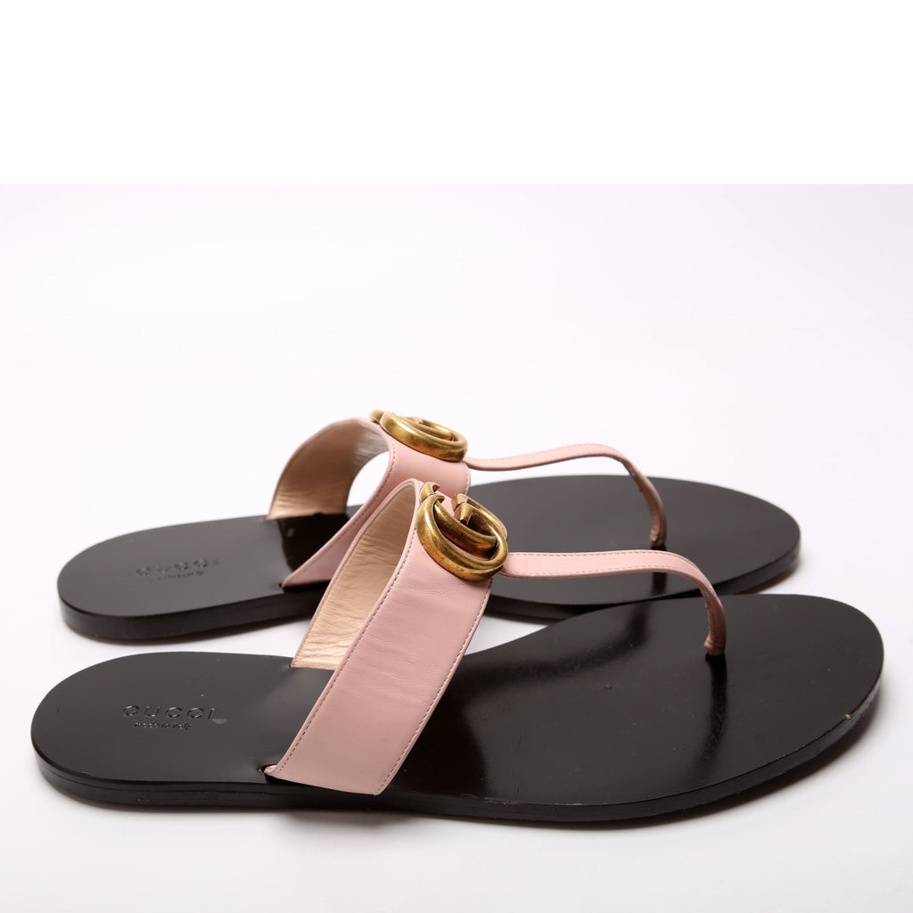 Marmont T Strap Sandals Size 41 Blush