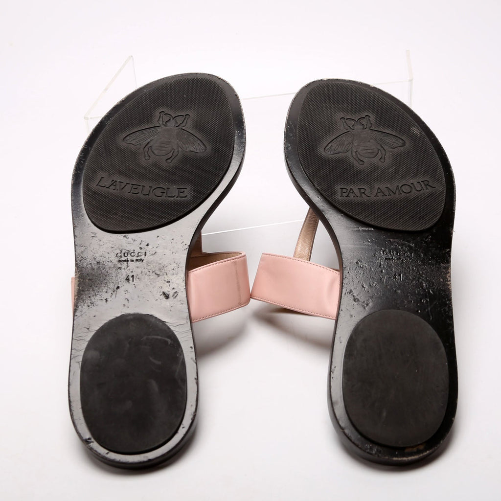 Marmont T Strap Sandals Size 41 Blush