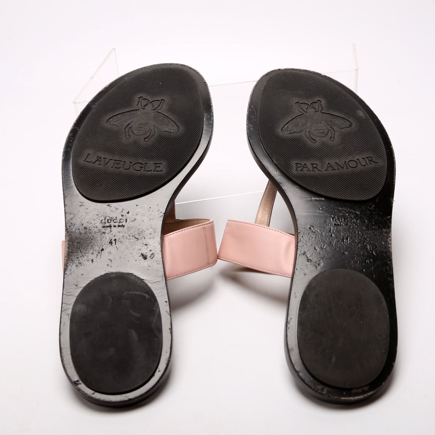 Marmont T Strap Sandals Size 41 Blush