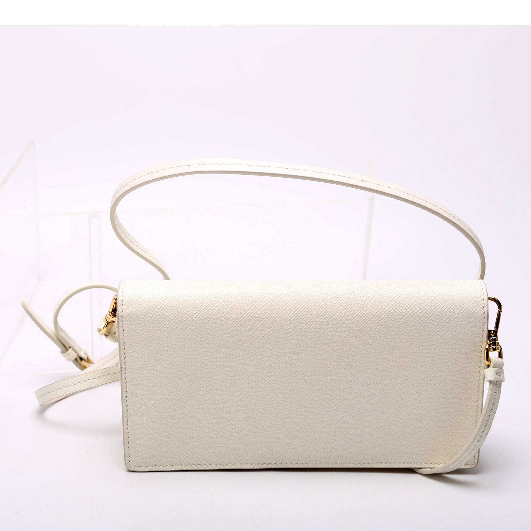1NF059 Saffiano Mini-Bag White