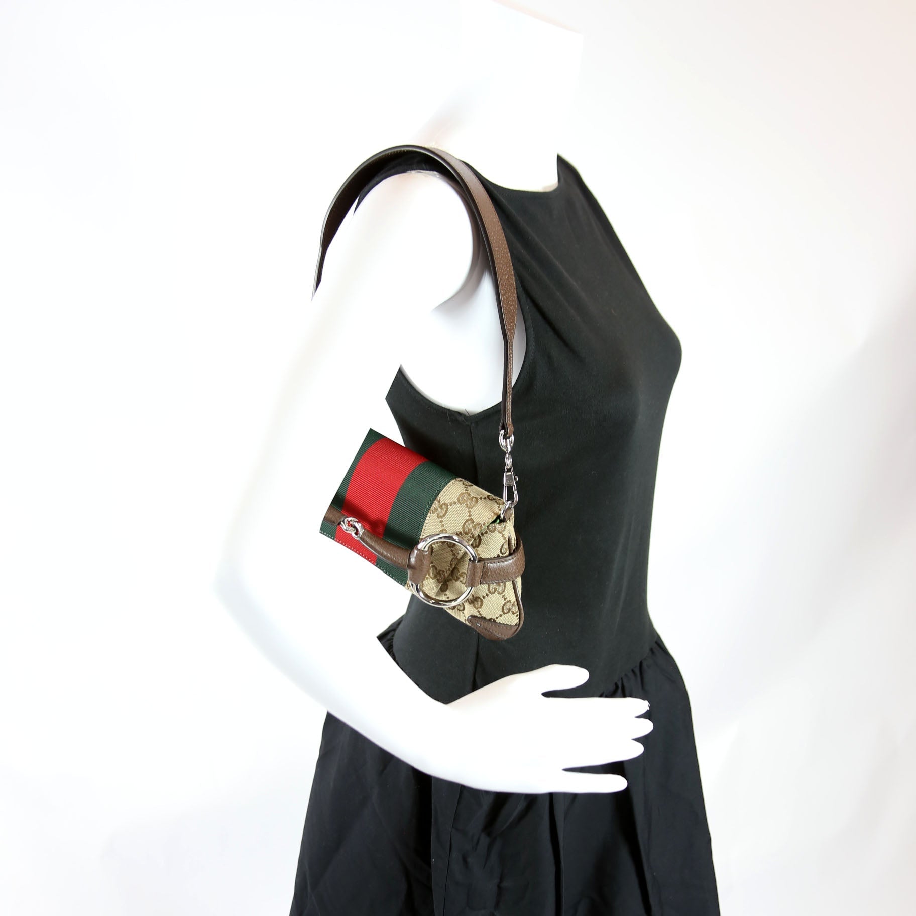764339 Small Maxi Horsebit Chain Bag