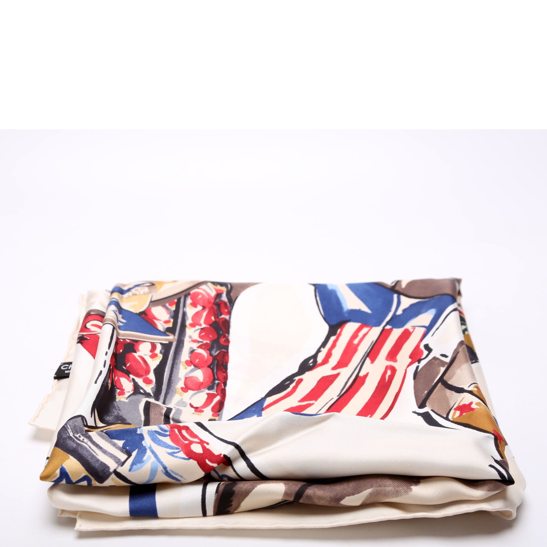 Cowboy Boot Print Silk Scark
