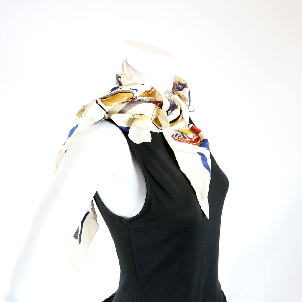 Cowboy Boot Print Silk Scark