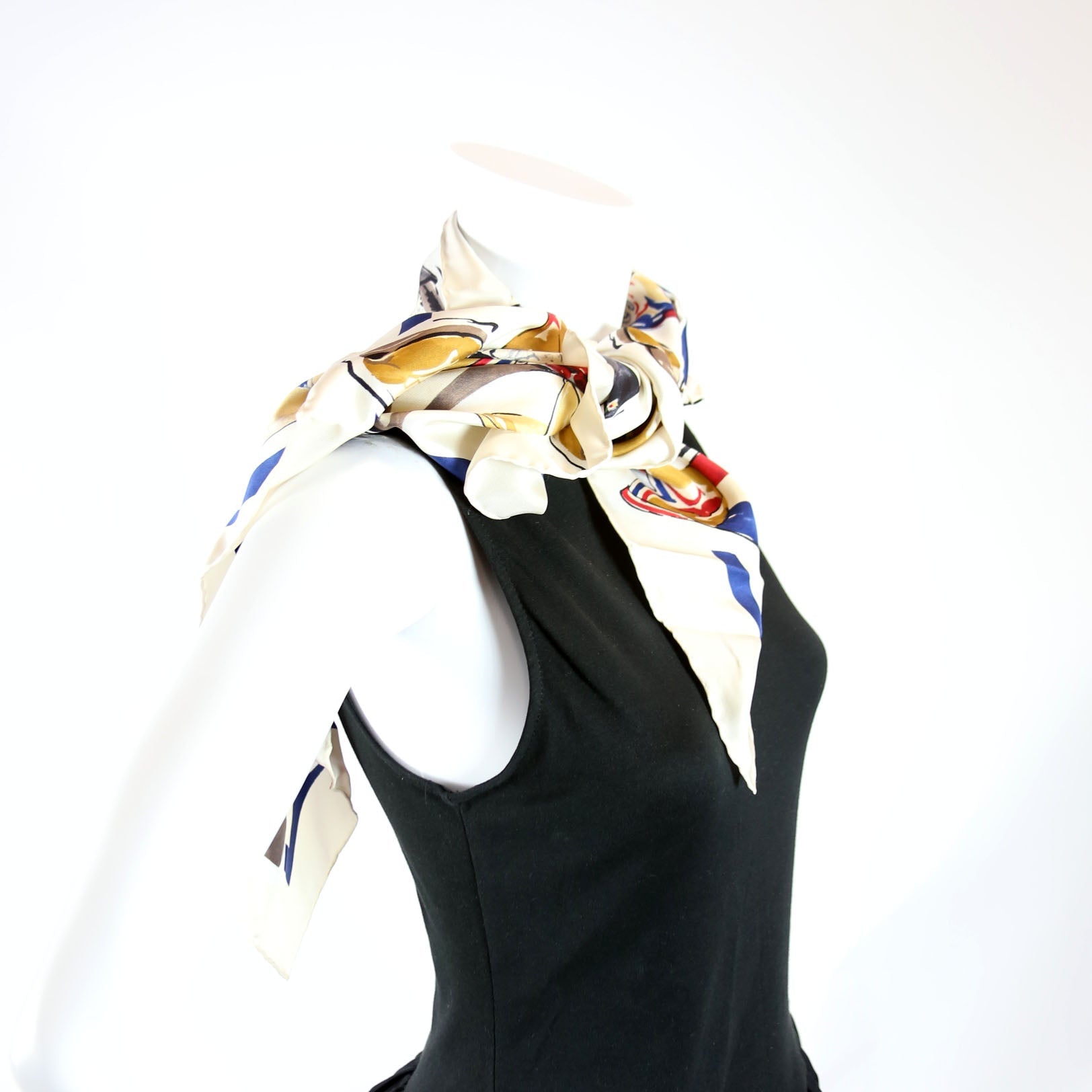 Cowboy Boot Print Silk Scark