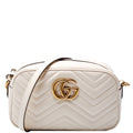 447632 Marmont Small Leather Camera White