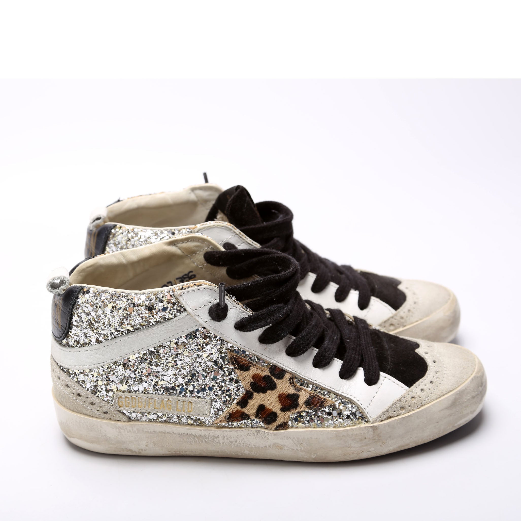 Midstar Sneakers Size 35 Silver/Black