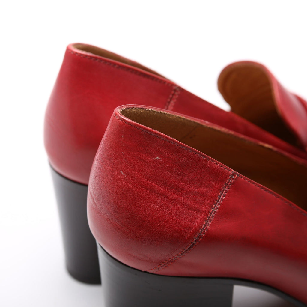 Peyton Web Loafer Pumps Size 35.5 Red