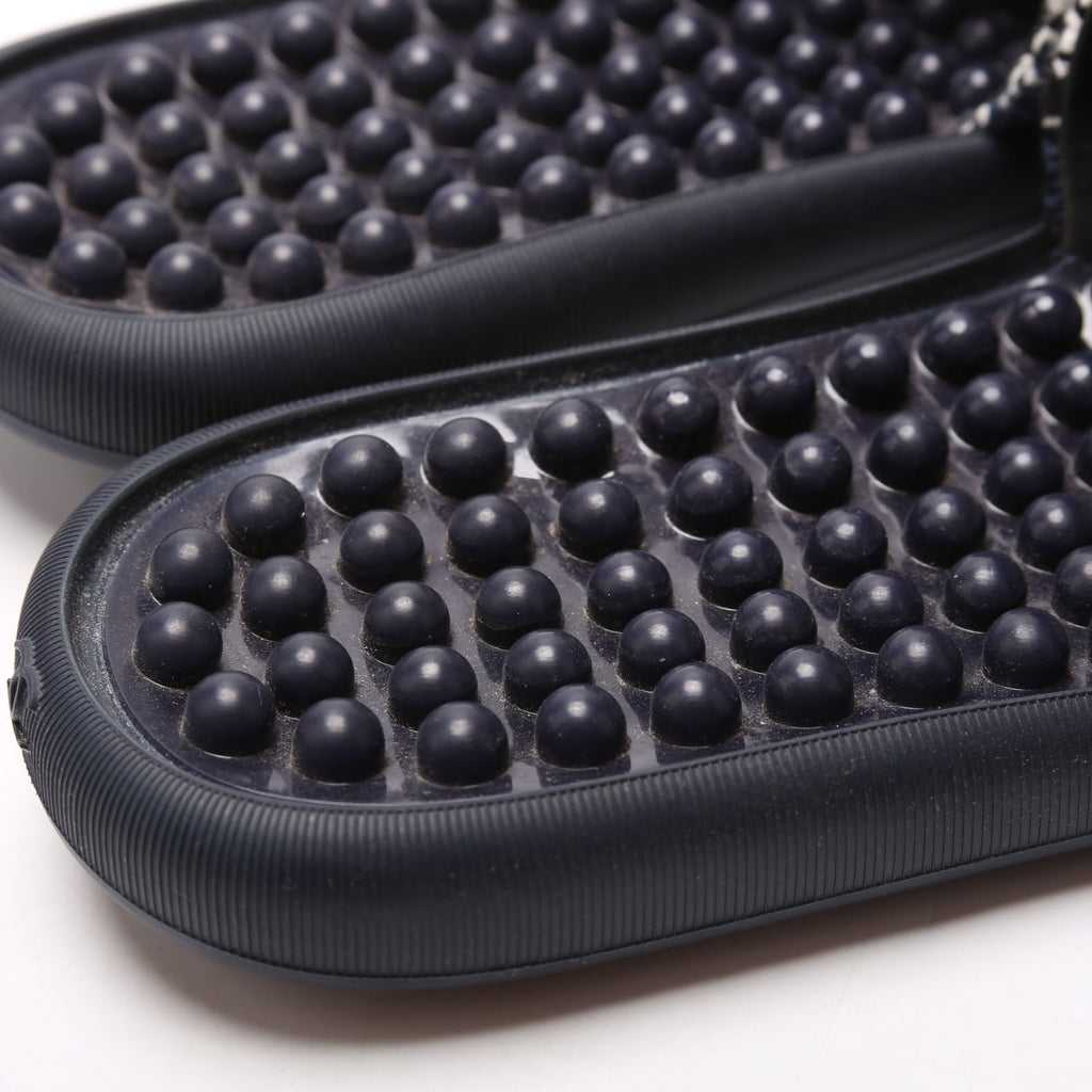 CC Tweed Rubber Slides Size 39 Blue/White