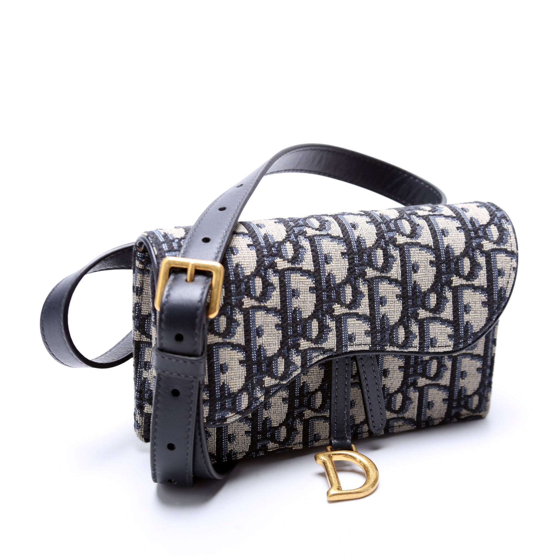 Slim Saddle Belt Bag Oblique