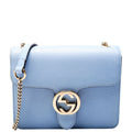 510304 Interlocking Small Crossbody Light Blue