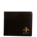 523664 Animalier Bee Leather Wallet Black
