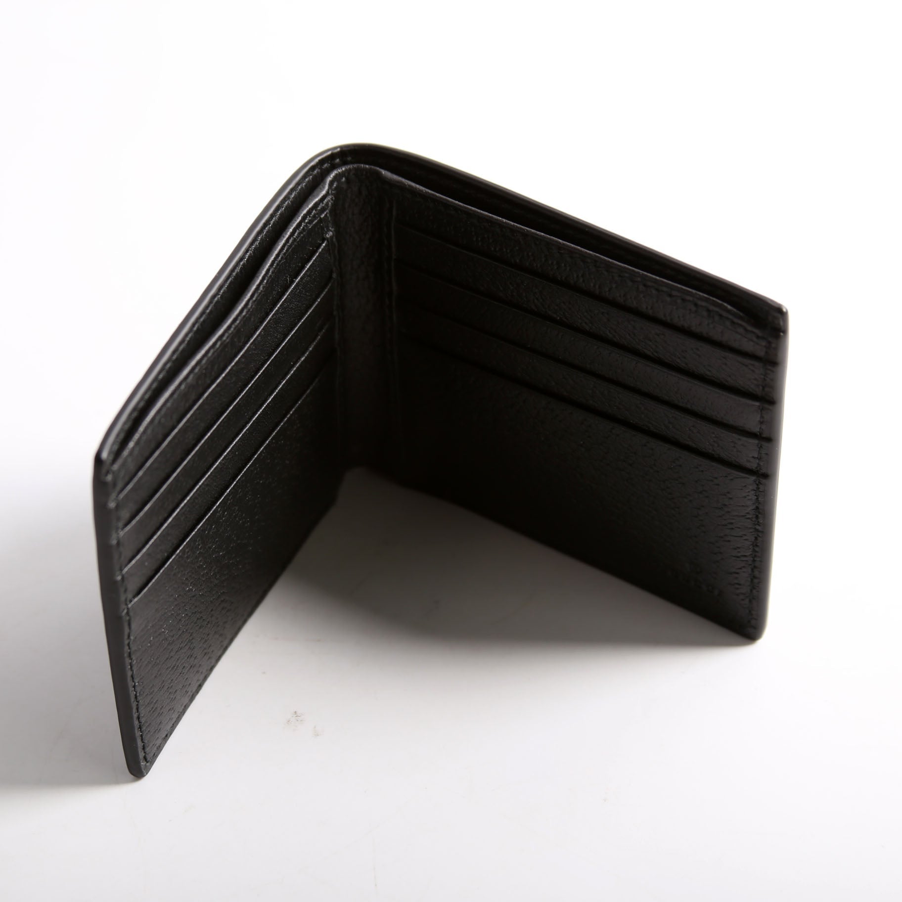 523664 Animalier Bee Leather Wallet Black