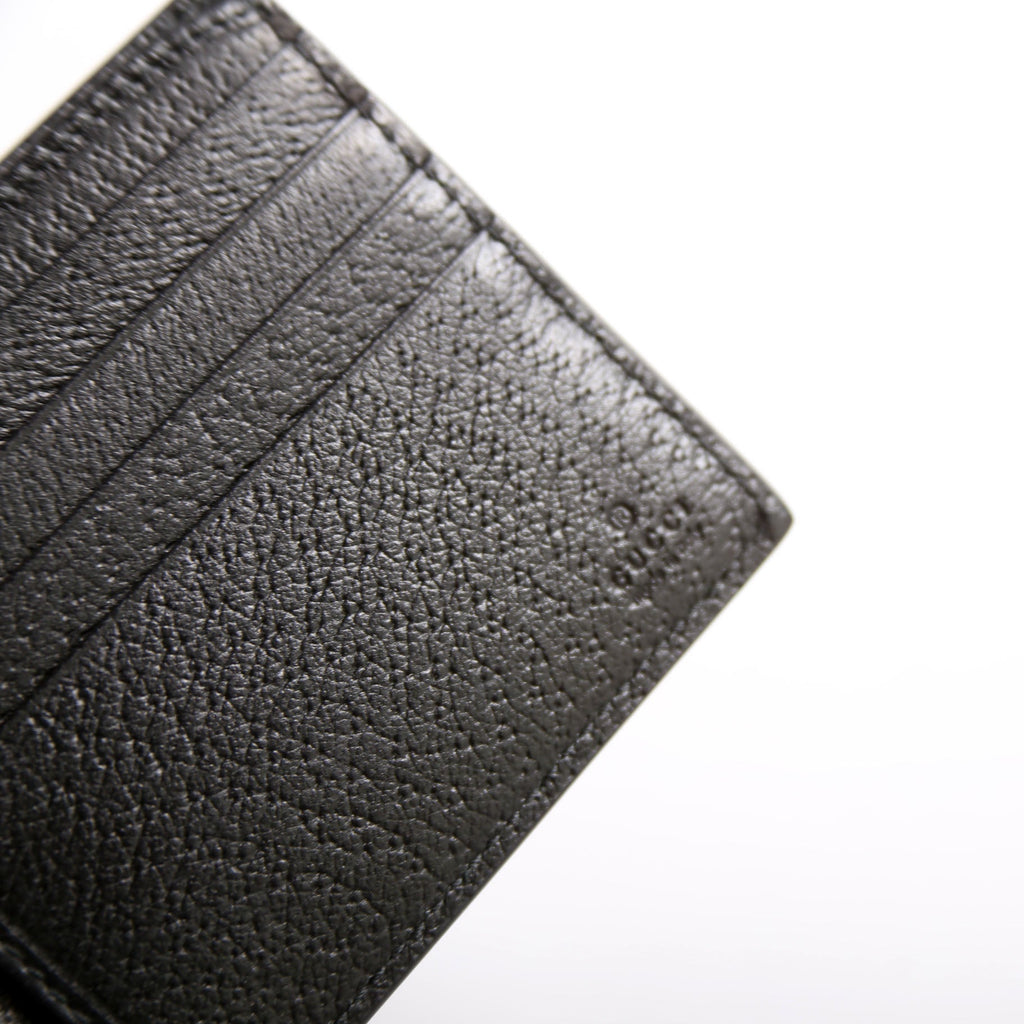 523664 Animalier Bee Leather Wallet Black