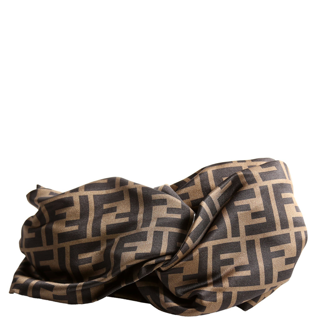 FF Band Silk Headband Brown