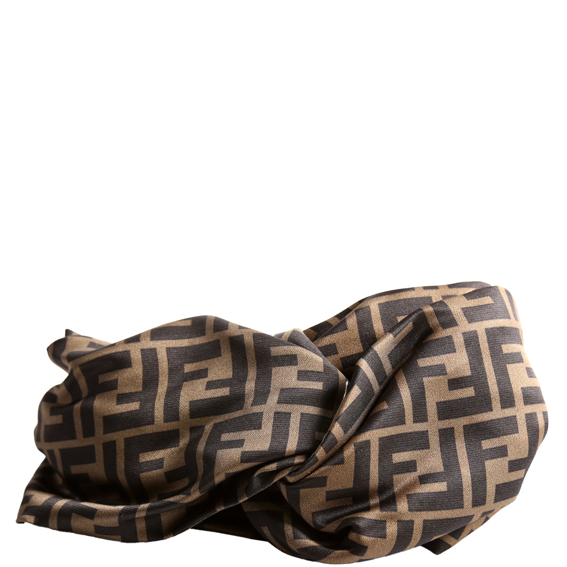 FF Band Silk Headband Brown