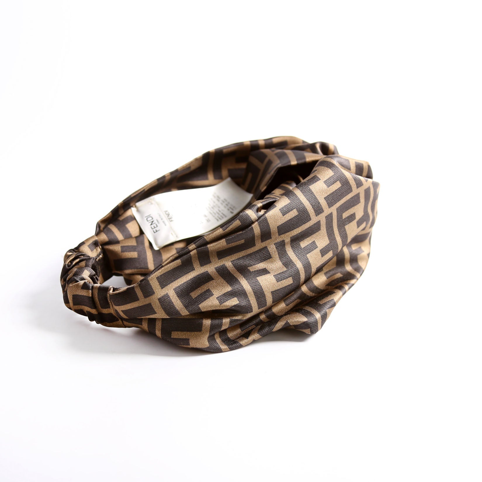 FF Band Silk Headband Brown