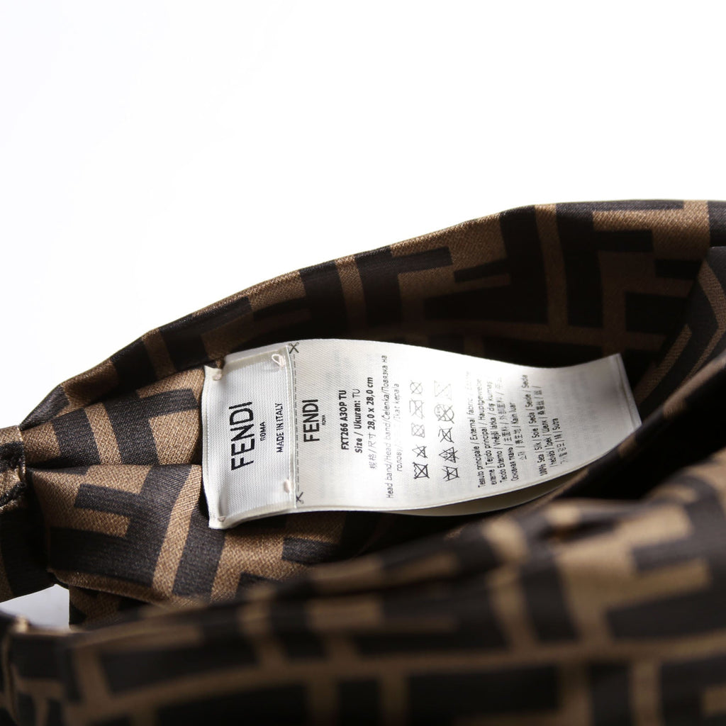 FF Band Silk Headband Brown