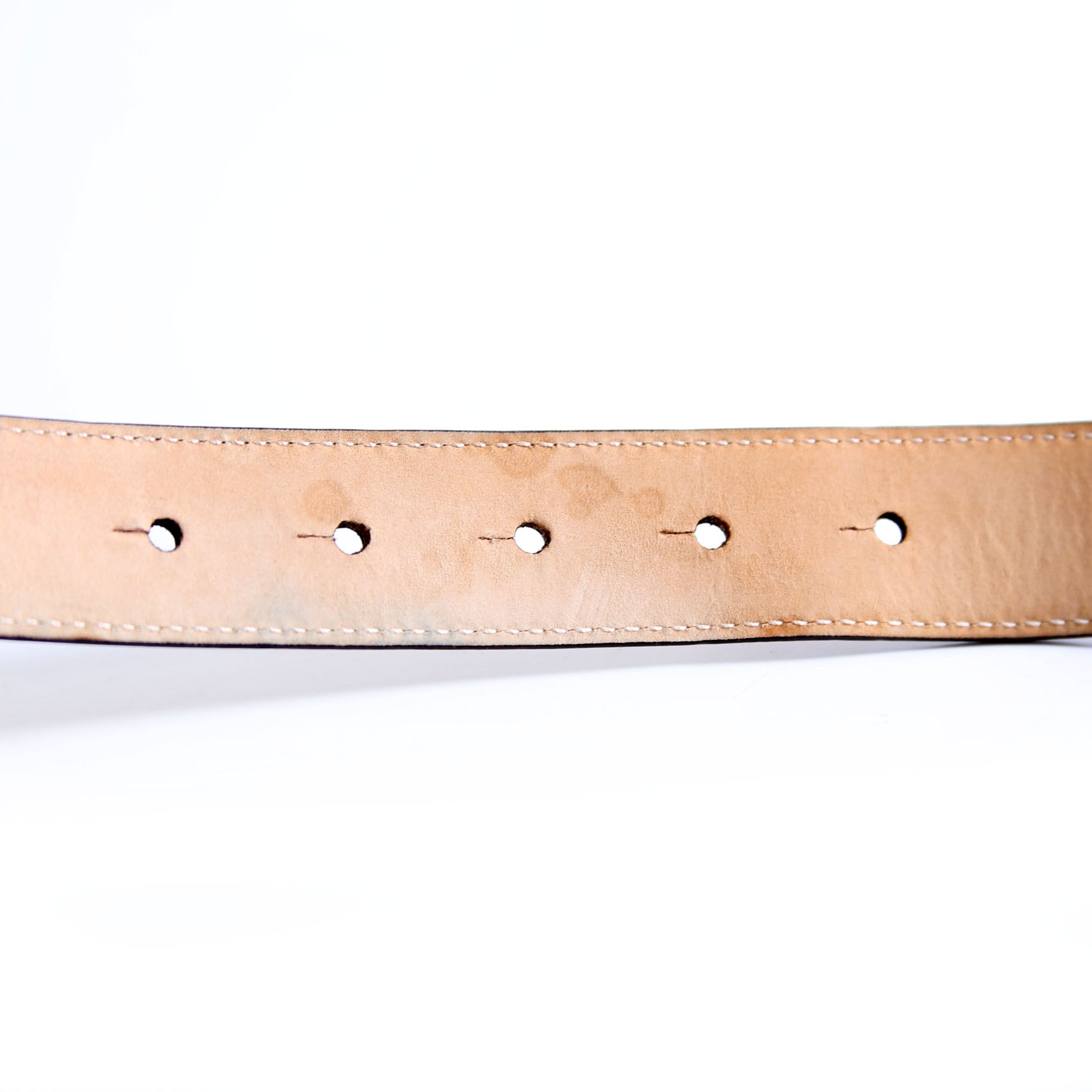 DCDD442 La Medusa Leather Belt Size 95/38 Tan