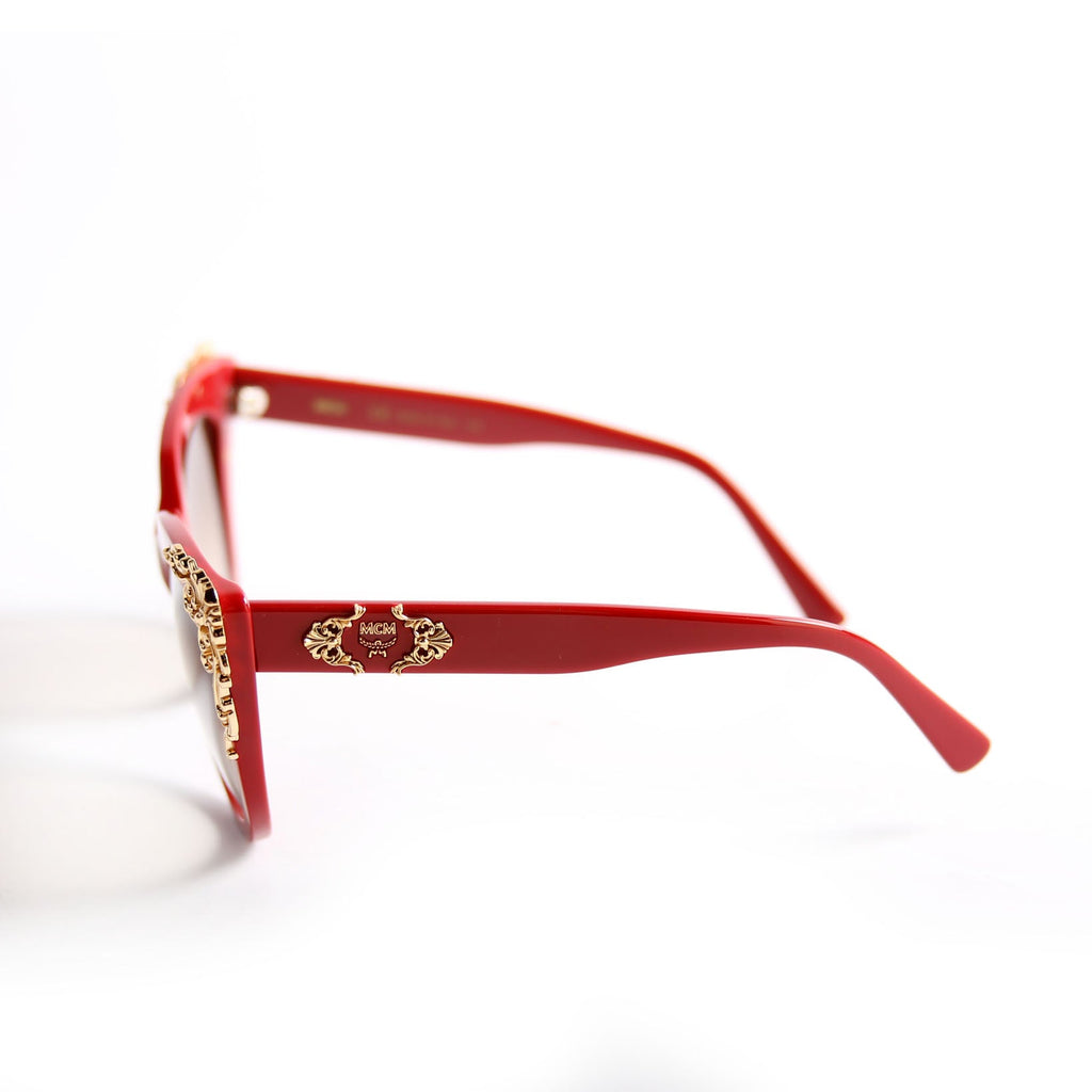 MCM638S Cat Eye Sunglasses Red/Gold