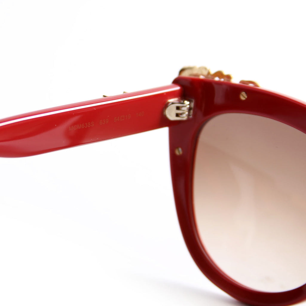 MCM638S Cat Eye Sunglasses Red/Gold