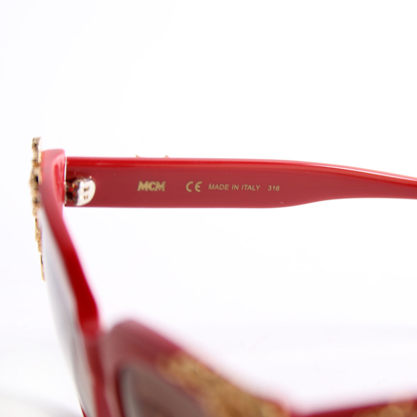 MCM638S Cat Eye Sunglasses Red/Gold