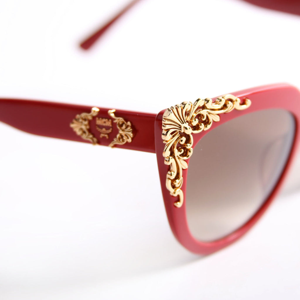 MCM638S Cat Eye Sunglasses Red/Gold
