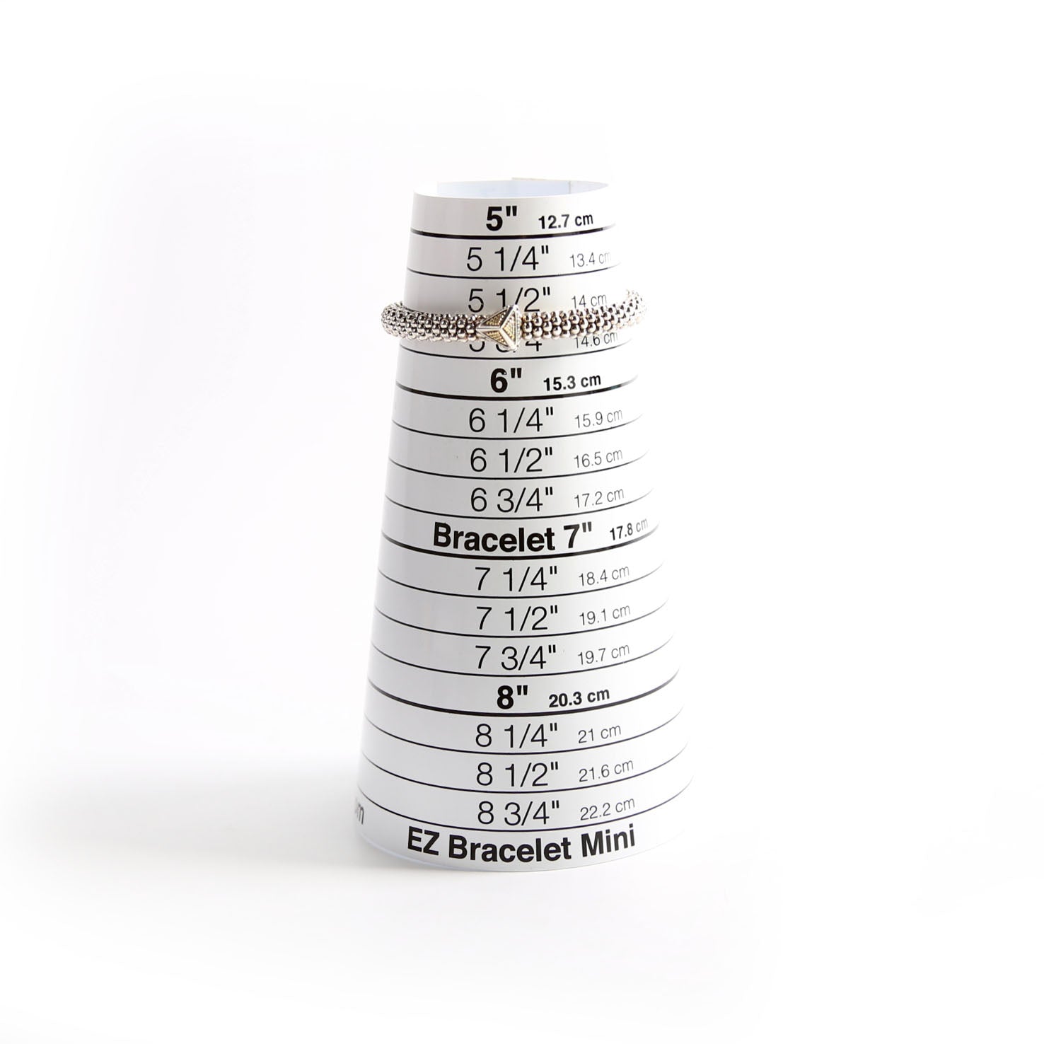 KSL Caviar Single Station Pyramid 6MM Bracelet 925/750