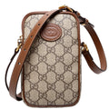 Gucci 700959 GG Supreme Interlocking Phone Pouch