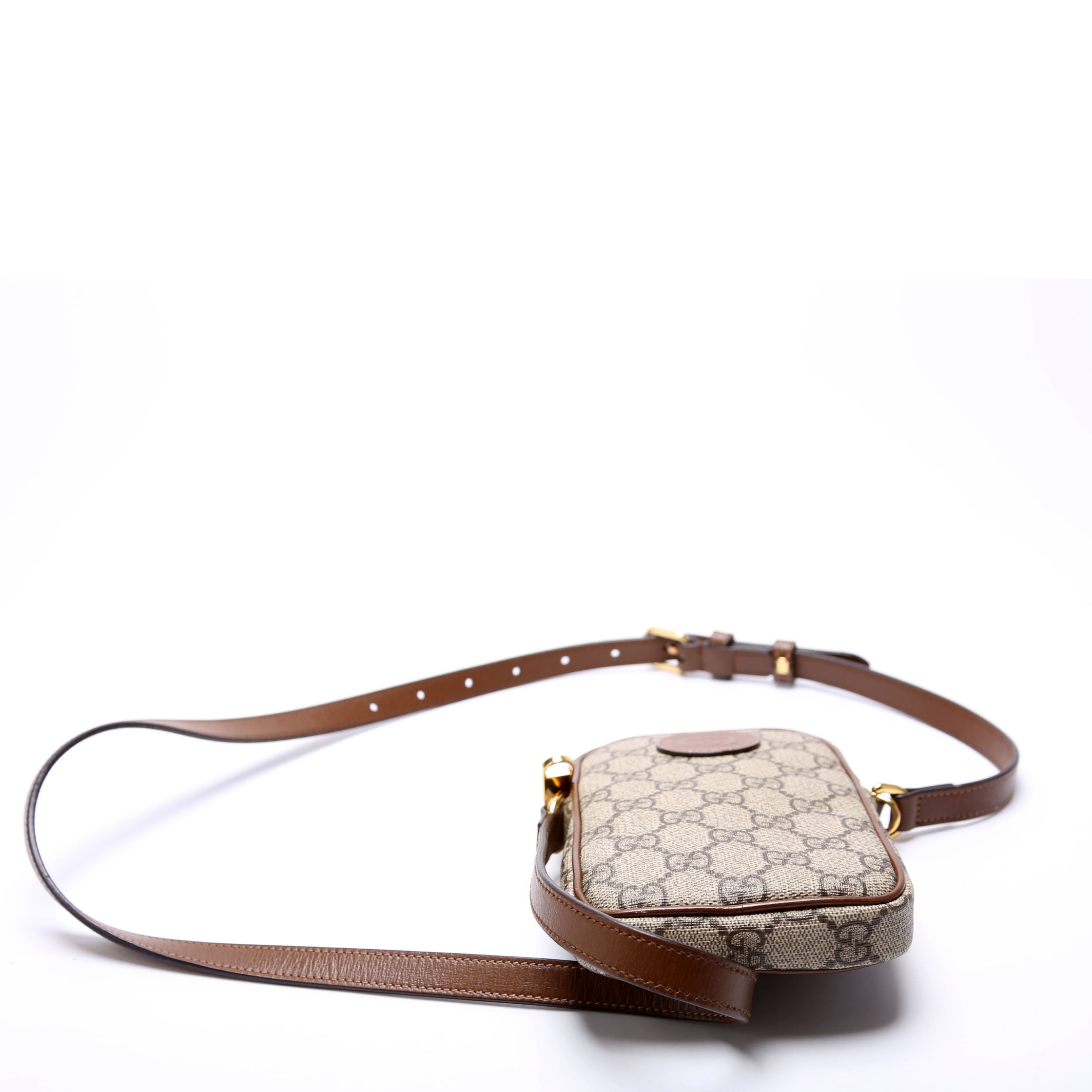 Gucci 700959 GG Supreme Interlocking Phone Pouch
